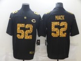 Men's Chicago Bears #52 Khalil Mack Black Leopard Vapor Limited Men Jersey