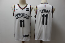 NBA Brooklyn Nets #11 Kyrie Irving White City Edition Nike Men Jersey