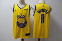 Warriors #11 Klay Thompson Gold Swingman Statement Edition 2019-2020 Jersey