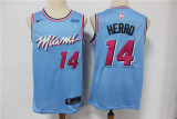 NBA Miami Heat #14 Tyler Herro City Edition Blue Jersey