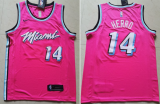 NBA Miami Heat #14 Tyler Herro City Edition Pink Jersey