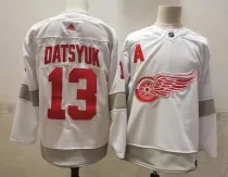 NHL Detroit Red Wings #13 Datsyuk White 2020-21 Reverse Retro Stitched Jersey