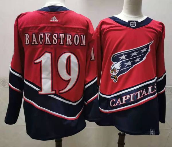 NHL Washington Capitals #19 Nicklas Backstrom 2020 New Jersey