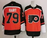 NHL Philadelphia Flyers #79 Carter Hart Orange Reverse Retro Stitched Jersey
