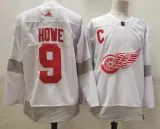 NHL Detroit Red Wings #9 Howe White 2020-21 Reverse Retro Stitched Jersey