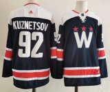 NHL Washington Capitals #92 Evgeny Kuznetsov Navy 2021 New Adidas Jersey