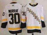 Men's Pittsburgh Penguins #30 Murray 2020-21 White Adidas Jersey