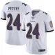 Men's Baltimore Ravens #24 Marcus Peters White Vapor Untouchable Limited Jersey