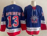 NHL New York Rangers #13 Lafreniere 2021 New Adidas Jersey