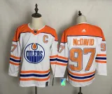 NHL Edmonton Oilers #97 Connor McDavid White 2020-21 Reverse Retro Stitched Jersey