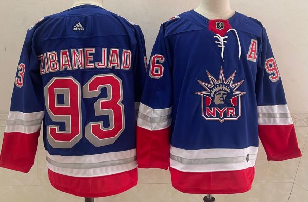 NHL New York Rangers #93 Mika Zibanejad 2021 New Adidas Jersey