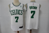 NBA Boston Celtics #7 Jaylen Brown White Nike 2021 New Jersey