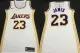 Women NBA Los Angeles Lakers #23 LeBron James White Dress Jersey