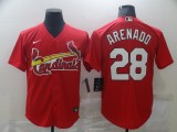 MLB St. Louis Cardinals #28 Nolan Arenado Red Game Nike Jersey