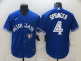 MLB Toronto Blue Jays #4 Springer Blue Game Nike Jersey