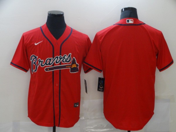 MLB Atlanta Braves Blank Red Game Nike Jersey