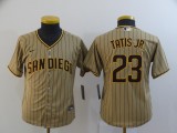 Youth MLB San Diego Padres Tan Brown #23 Fernando Tatis Jr. Game Nike Jersey