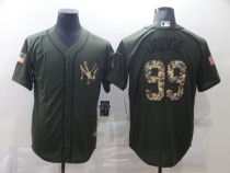 MLB New York Yankees White #99 Aaron Judge Green/Camo Nike Jersey