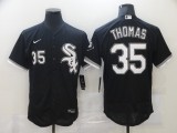 MLB Chicago White Sox #35 Thomas Black Flex Base Elite Jersey