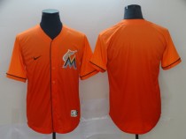 MLB Miami Marlins Blank Orange Drift Fashion Nike Jersey