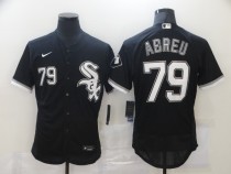 MLB Chicago White Sox #79 Abreu Black Flex Base Elite Jersey