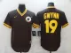MLB San Diego Padres #19 Gwynn Brown New Thowback Mens Jersey