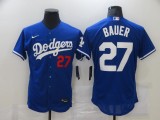 MLB Los Angeles Dodgers #27 Bauer Blue Flexbase Elite Jersey