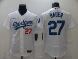 MLB Los Angeles Dodgers #27 Bauer White Flexbase Elite Jersey