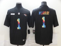 Arizona Cardinals #1 Kyler Murray Rainbow Black Limited Men Jersey