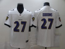 Men's Baltimore Ravens #27 Dobbins White Vapor Untouchable Limited Jersey