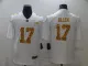 Men's Buffalo Bills #17 Josh Allen White Leopard Vapor Limited Jersey