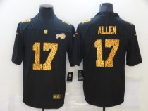 Men's Buffalo Bills #17 Josh Allen Black Leopard Vapor Limited Jersey