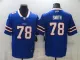 Men's Nike Buffalo Bills #78 Smith Royal Blue Vapor Untouchable Limited Jersey