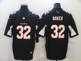 Men's Arizona Cardinals #32 Baker Black Vapor Untouchable Limited Jersey