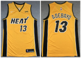 NBA Miami Heat #13 Bam Adebayo Yellow Game Nike Jersey