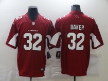 Men's Arizona Cardinals #32 Baker Red Vapor Untouchable Limited Jersey