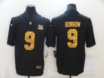 Men's Cincinnati Bengals #9 Joe Burrow Black Leopard Vapor Limited Jersey