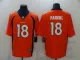 Men's Denver Broncos #18 Peyton Manning Orange Vapor Untouchable Limited Jersey