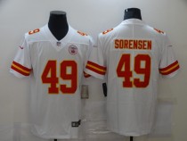 Men's Kansas City Chiefs #49 Sorensen White Vapor Untouchable Limited Jersey