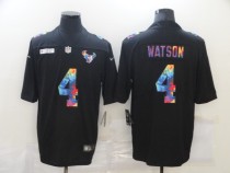 Men's Houston Texans #4 Deshaun Watson 2020 Black Crucial Catch Limited Jersey