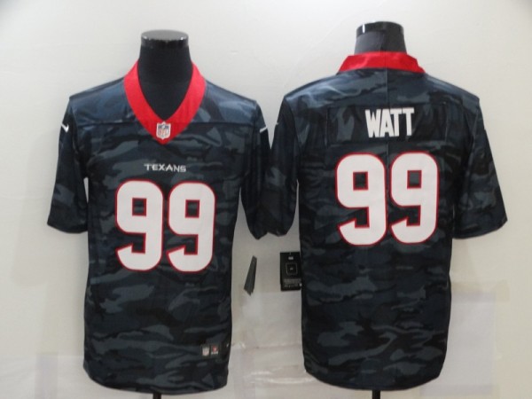 Men's Houston Texans #99 J.J. Watt 2020 Camo Limited Jersey