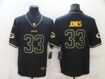 Men's Green Bay Packers #33 Jones Black 2020 Golden Edition Limited Jersey