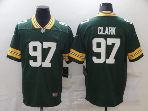 Men's Green Bay Packers #97 Clark Green Vapor Untouchable Limited Jersey