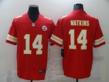 Nike Kansas City Chiefs #14 Watkins Red Team Color NFL Vapor Untouchable Limited Jersey