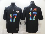 Men's Green Bay Packers #17 Davante Adams 2020 Black Crucial Catch Limited Jersey