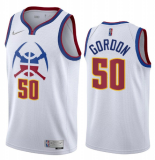 NBA Denver Nuggets #50 Aaron Gordon 2020-21 White Earned Edition Jersey