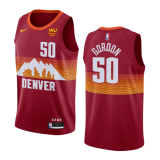 NBA Denver Nuggets #50 Aaron Gordon Red 2020/21 Swingman City Edition Jersey