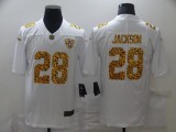 Men's Las Vegas Raiders #28 Josh Jacobs 2020 White Leopard Print Fashion Limited Jersey