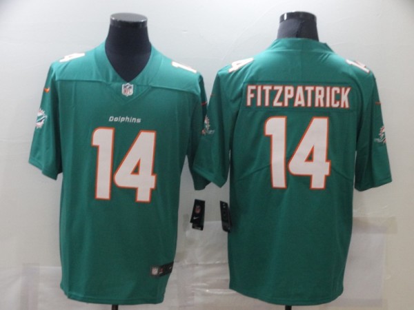 Men's Miami Dolphins #14 Fitzpatrick Green Vapor Untouchable Limited Jersey