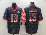 Men's Miami Dolphins #13 Dan Marino 2020 Camo USA Flag Limited Jersey